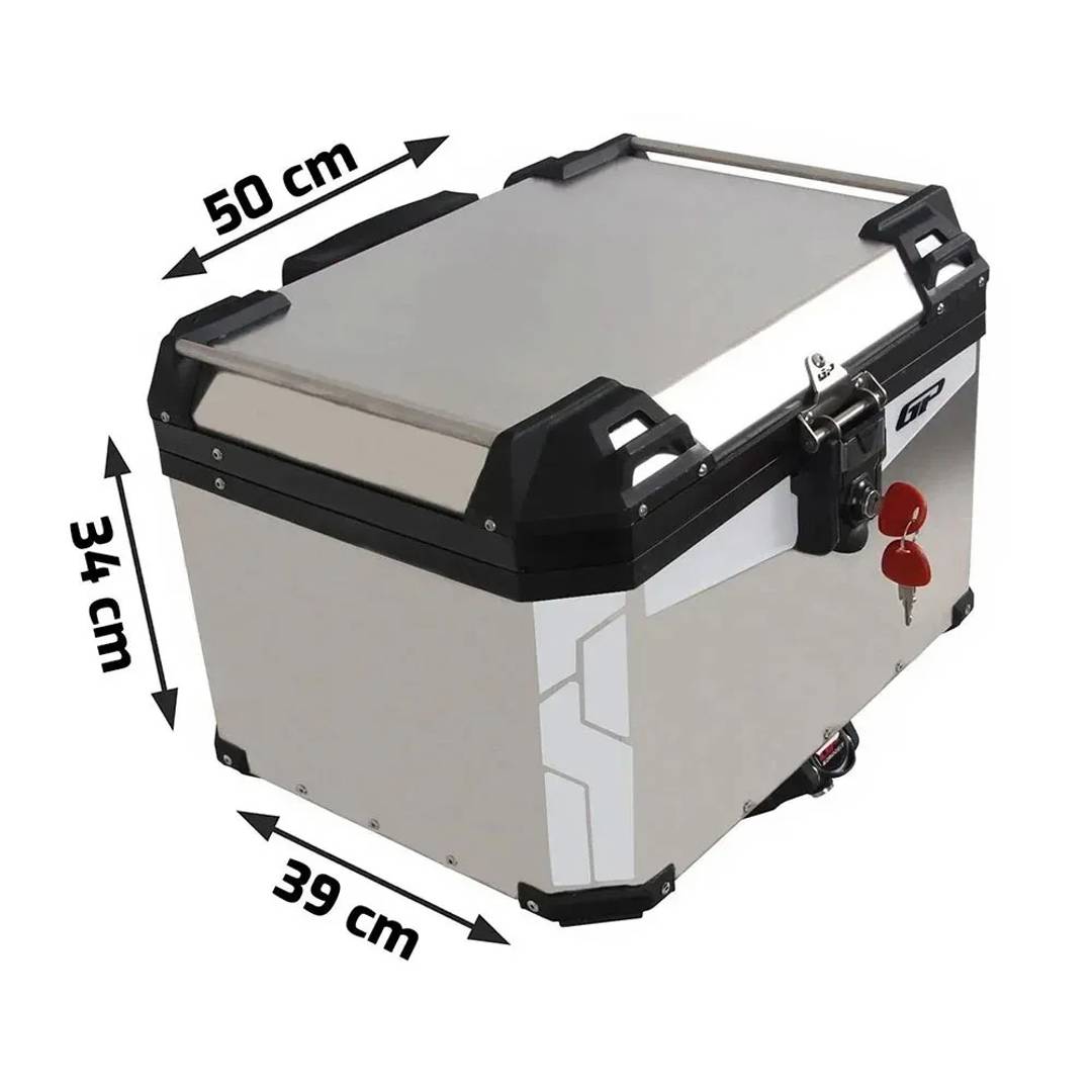Cutie centrală GP Kompozit din aluminiu 45 l, gri, cu spătar — nouă