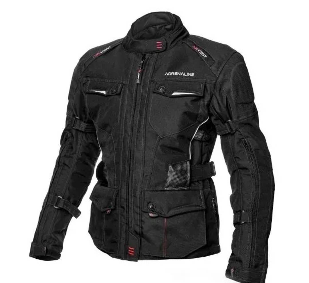 Damen Touring Motorradjacke Adrenaline Alaska, schwarz — neu