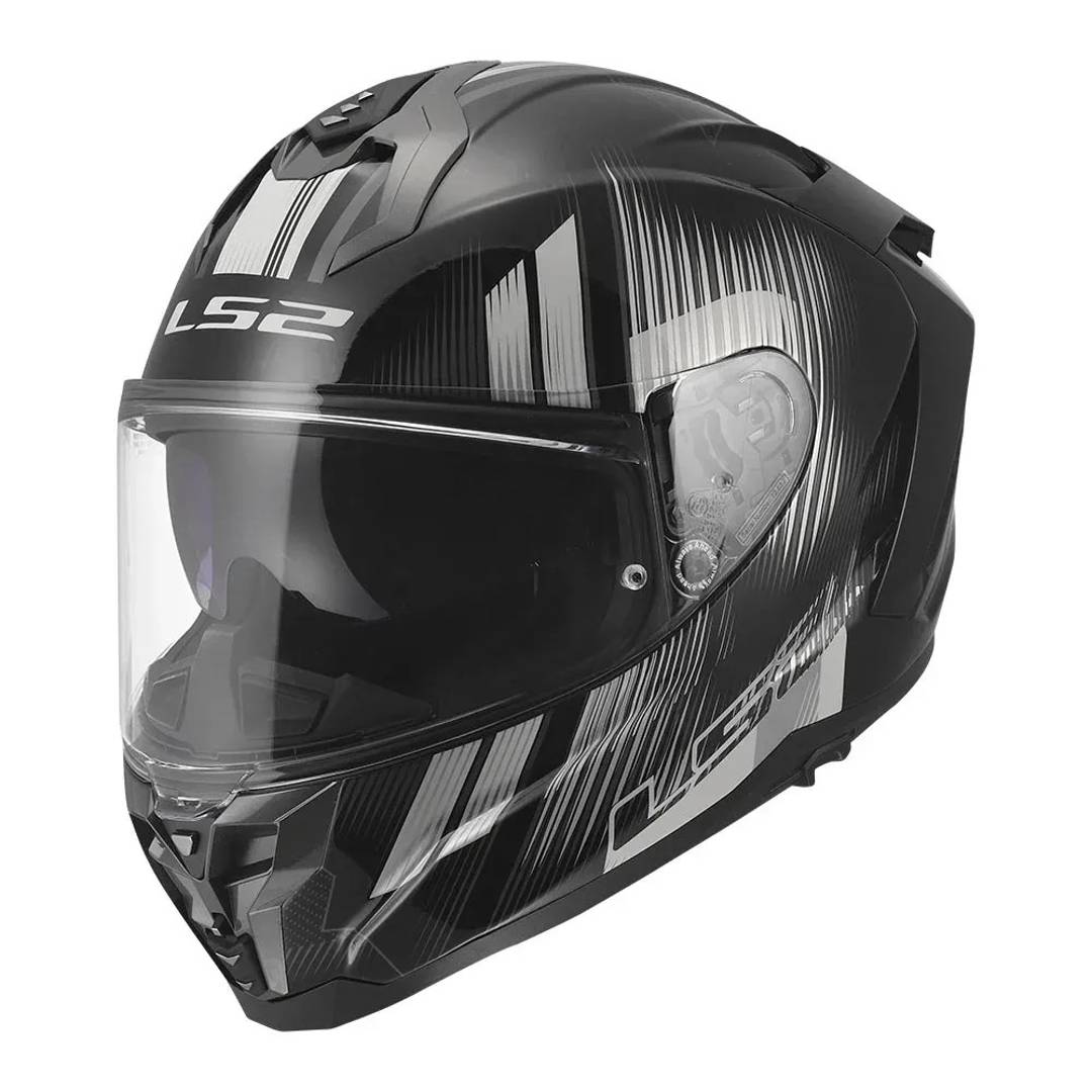 Шлем LS2 FF817 Challenger II Nitro, стекловолокно, черно-серый — новый