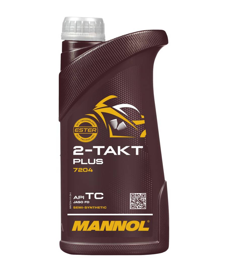 Масло Mannol 2-Takt Plus и 2-Takt Universal для 2T моторов и скутеров, 1 л