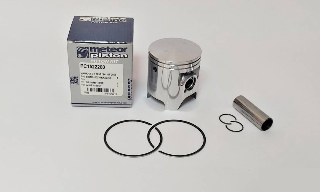 Meteor-Kolben für Yamaha DT 125 R 2T — Ø 55,96–58 mm, neu