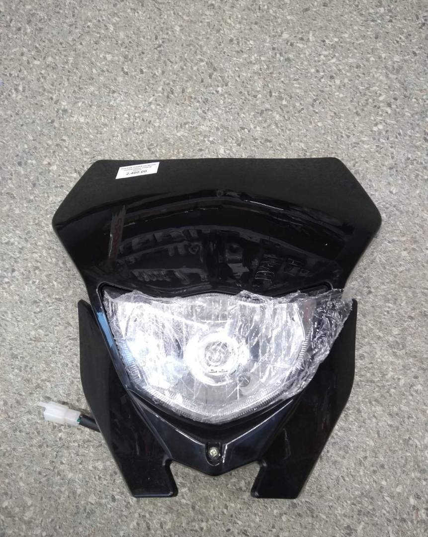 Universal mask with headlight for cross and enduro motorcycles — new