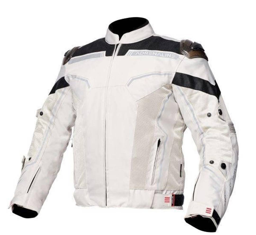 Geacă moto Adrenaline Virgo PPE pentru bărbați, crem-negru — nouă