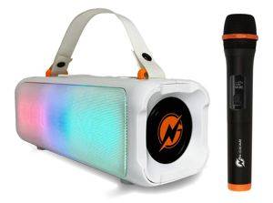 N-GEAR Blazooka 703 Bluetooth hangszóró vezeték nélküli mikrofonnal — fehér — Beograd