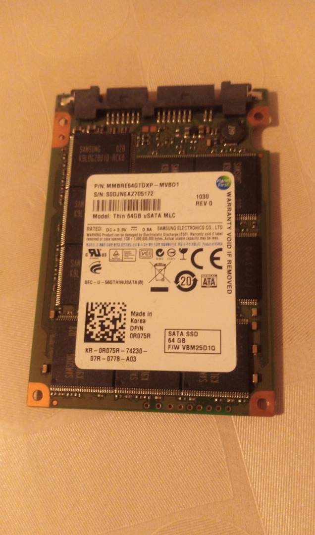 SSD Samsung 64 GB 1.8"