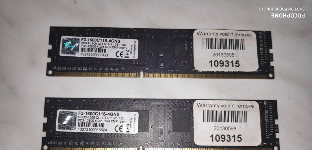 RAM памет за компютър G.Skill 2x 4 GB DDR3 1600 MHz F3-1600C11S-4GNS