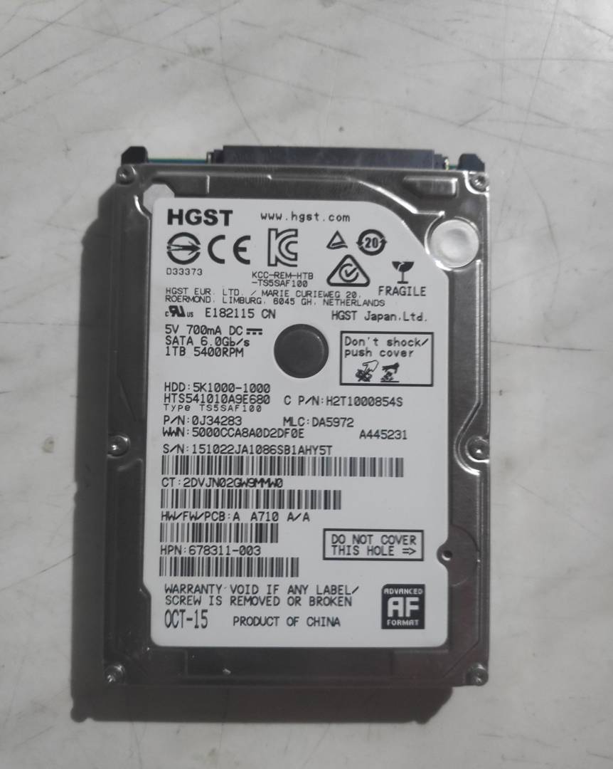 Жёсткий диск для ноутбука HGST (Hitachi) 1 TB 2.5" SATA
