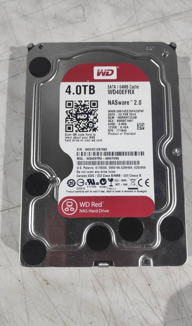 Твърд диск Western Digital Red NASware 4 TB