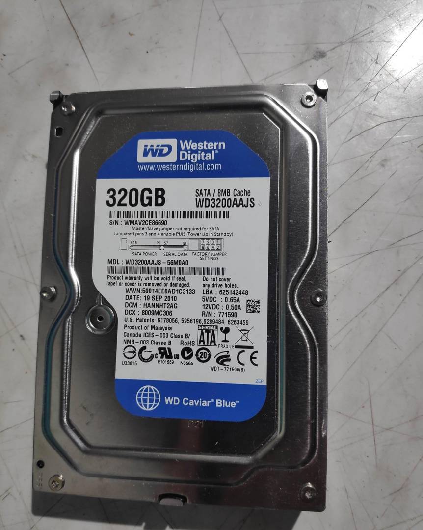 Hard drive Western Digital Blue 320 GB SATA