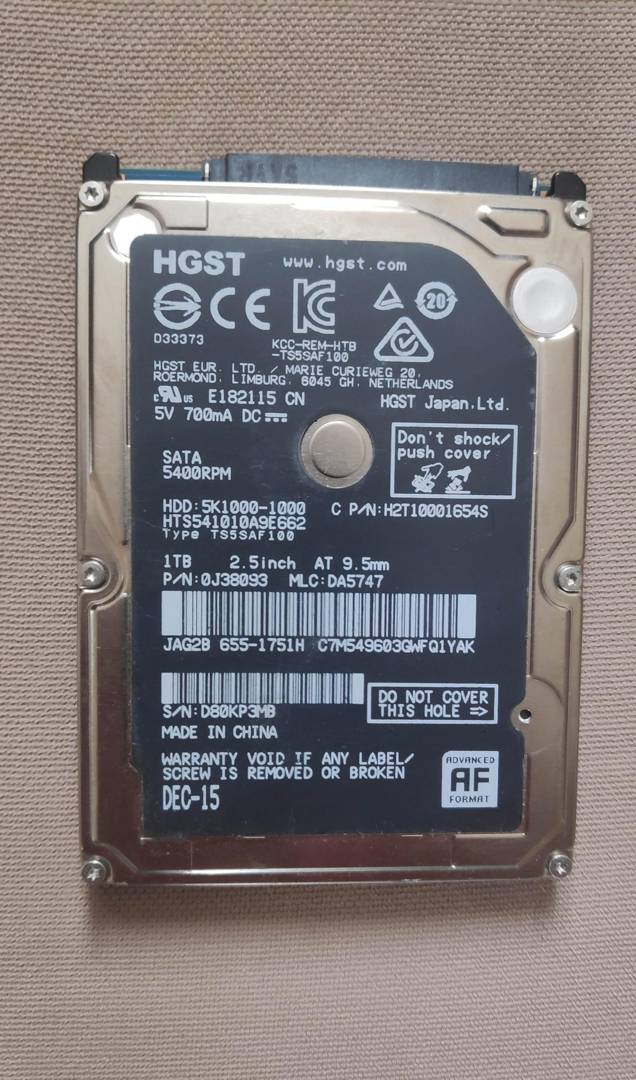 Hard disk za laptop Apple HGST 1 TB 2.5" SATA