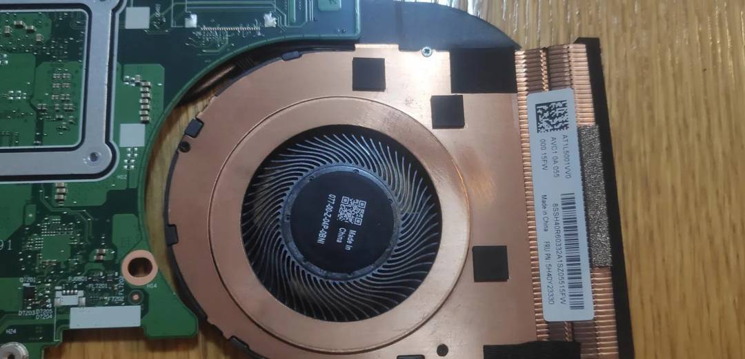 Ventilator s hladnjakom za laptop Lenovo ThinkPad T14s