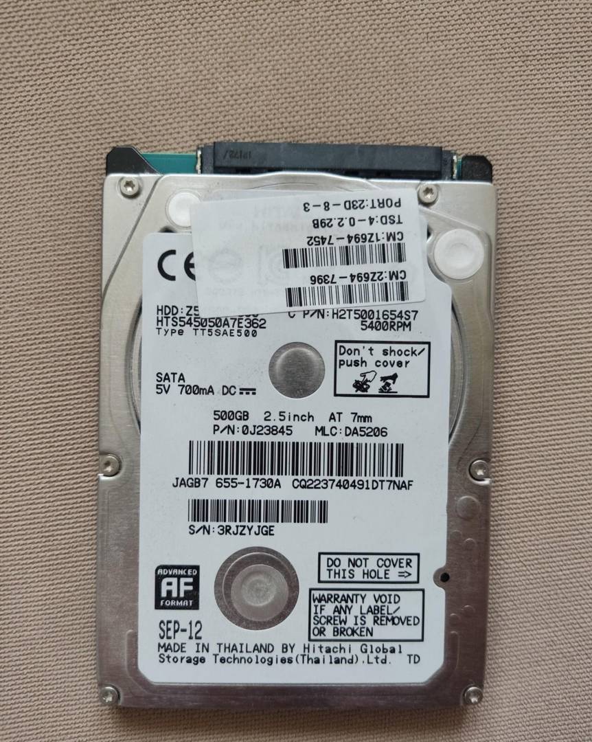 Hard disk za laptop HGST (Hitachi) 500 GB 2.5" SATA