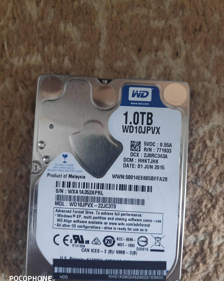 Hard disk laptop Western Digital 1 TB 2.5" SATA