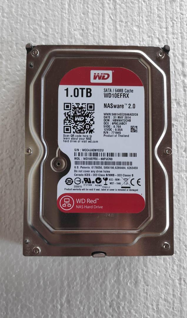 Твърд диск Western Digital Red 1 TB