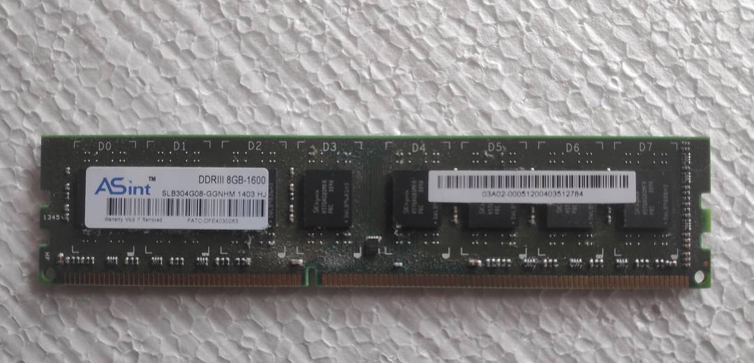 RAM memorija za računar A-Sint 8 GB DDR3 1600 MHz