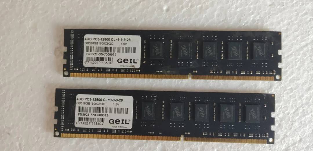 Оперативная память для ПК GeIL 2x 4 GB DDR3 1600 MHz