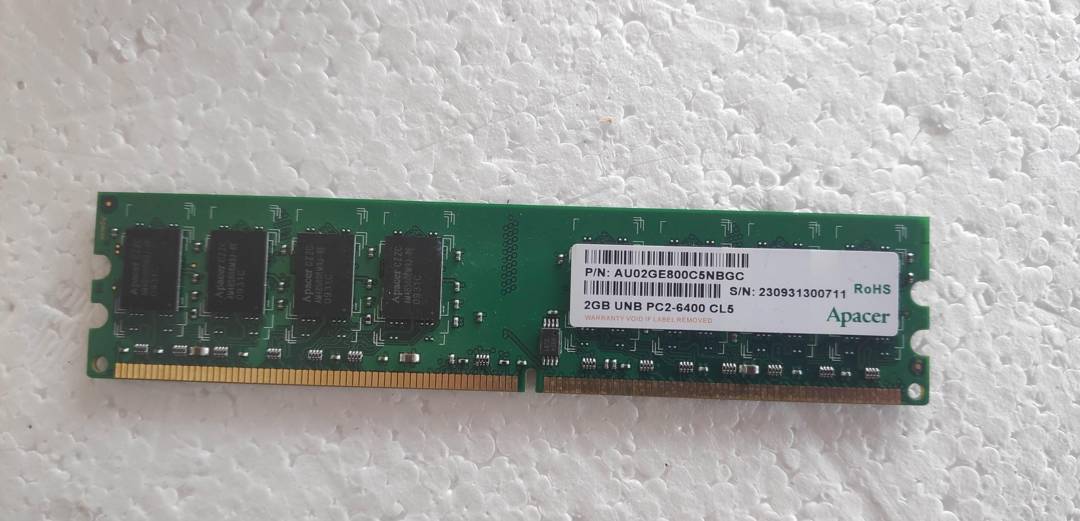 Pomnilnik RAM za računalnik Apacer 2 GB DDR2 800 MHz
