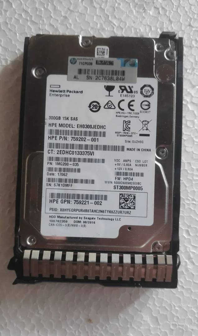Hard disk za server HP 300 GB 2.5" SAS 15000 rpm