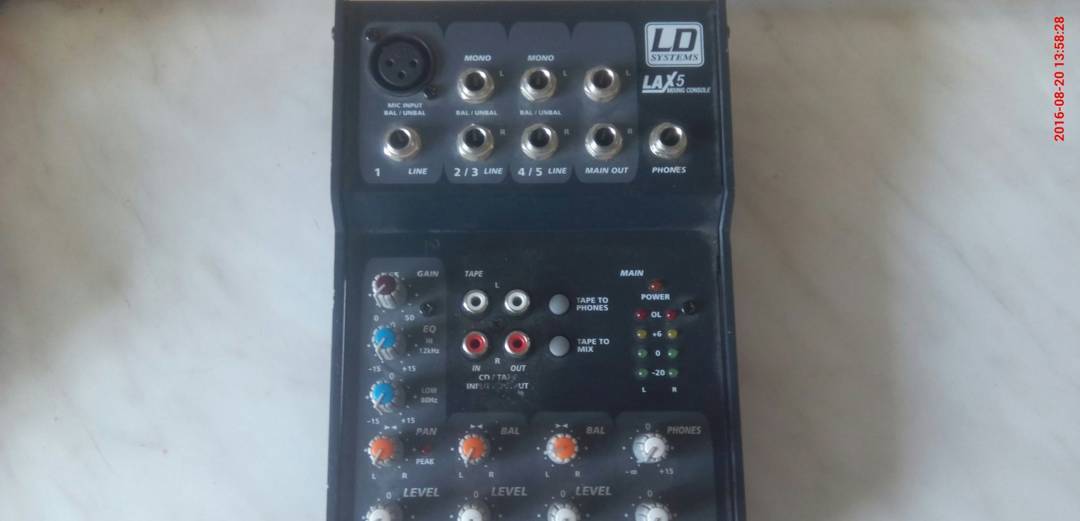 Mischpult LD Systems LAX-5 5 ch