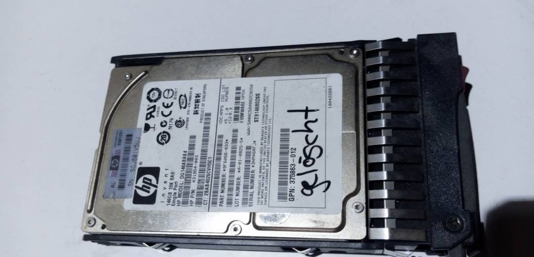 Server hard drive HP 146 GB 2.5" SAS 10000 rpm