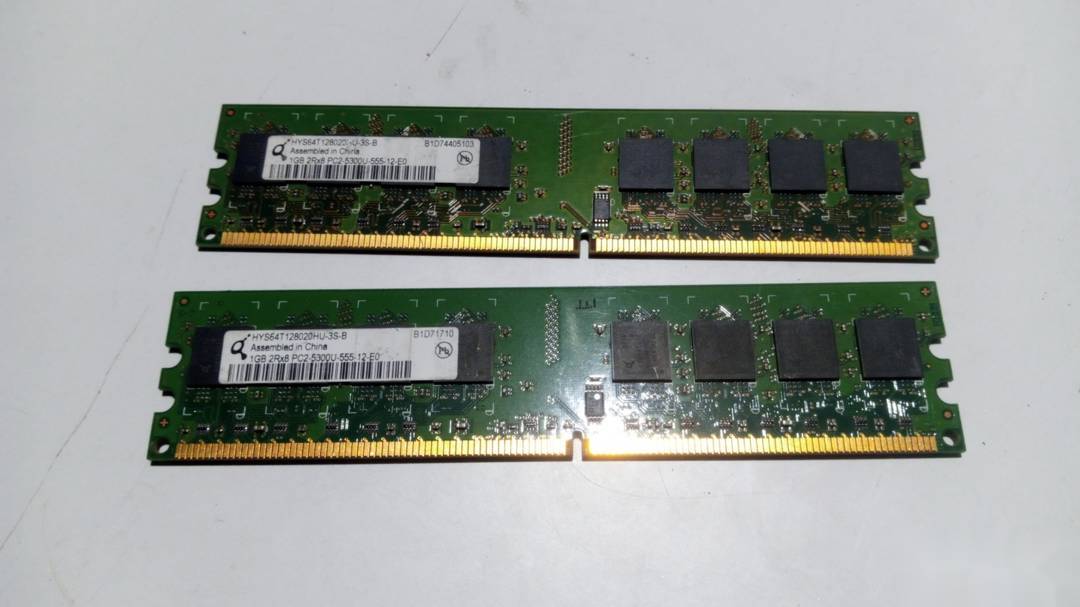 RAM memorija za računar Qimonda 2x 1 GB DDR2 667 MHz