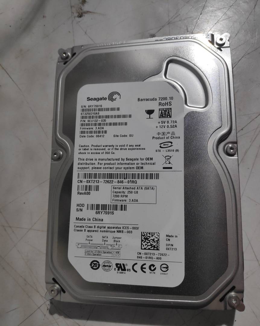 Merevlemez Seagate 250 GB SATA