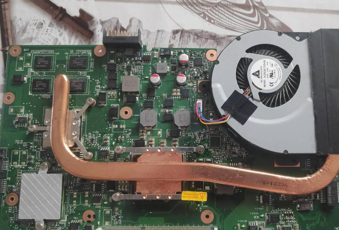 Laptop-Lüfter mit Kühlkörper Asus X53S