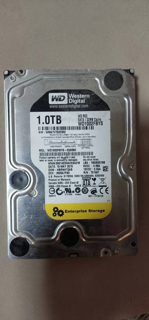 Festplatte Western Digital RE4 / RE3 1 TB 3.5"
