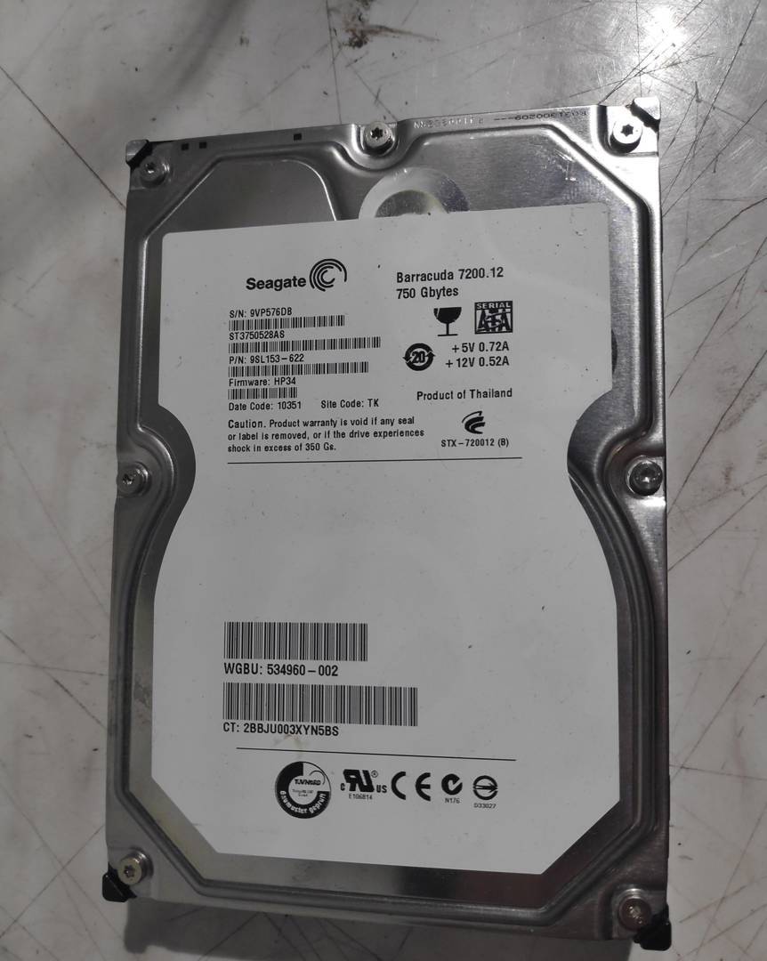 Hard disk Seagate 750 GB SATA