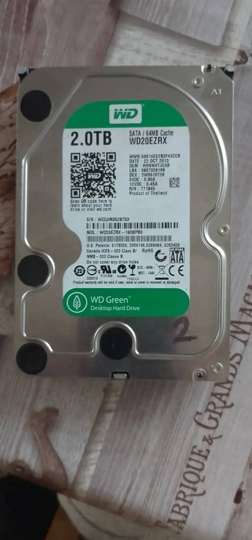 Festplatte Western Digital Caviar Green 2 TB 3.5"