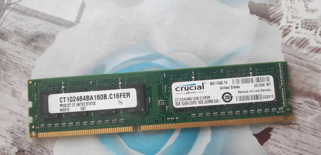 PC-Arbeitsspeicher Crucial 8 GB DDR3 1600 MHz