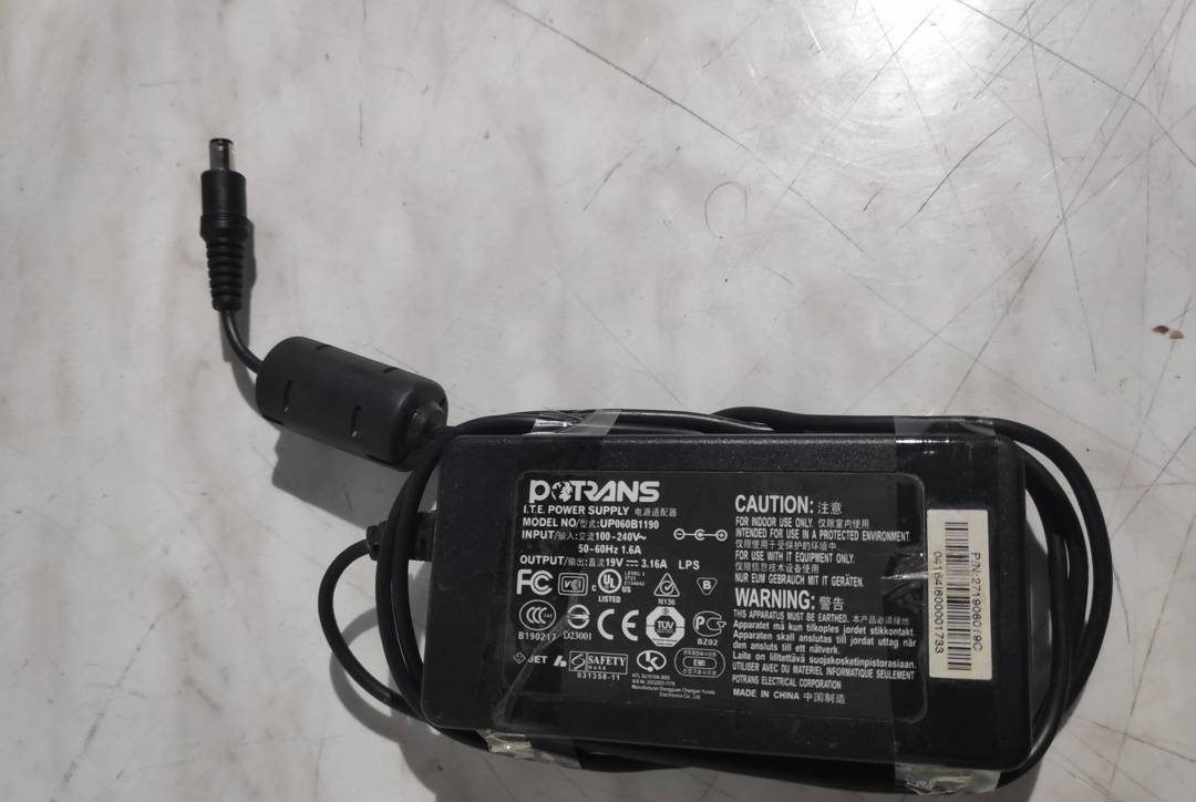Зарядний пристрій для ноутбука Potrans 19 V 3.16 A