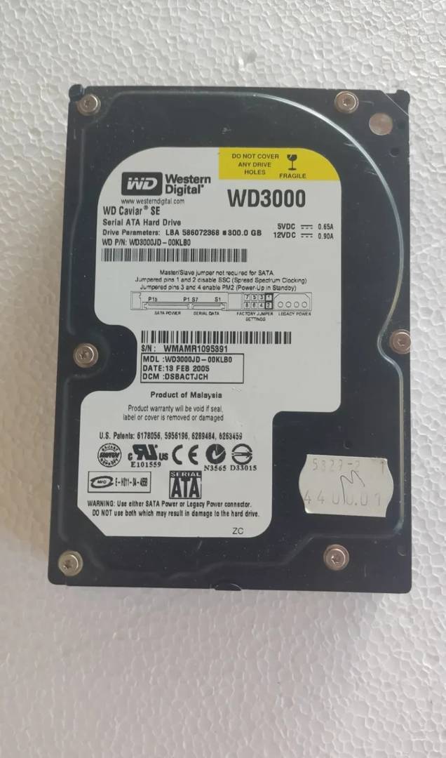 Festplatte Western Digital 300 GB SATA