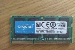 Оперативная память для ноутбука Crucial 8 GB DDR3L 1600 MHz — Beograd