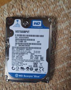 Твърд диск за лаптоп Western Digital 750 GB 2.5" SATA — Beograd