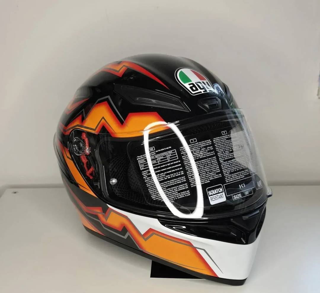 Шолом AGV K1 Kripton Black/Orange — інтеграл, розмір MS