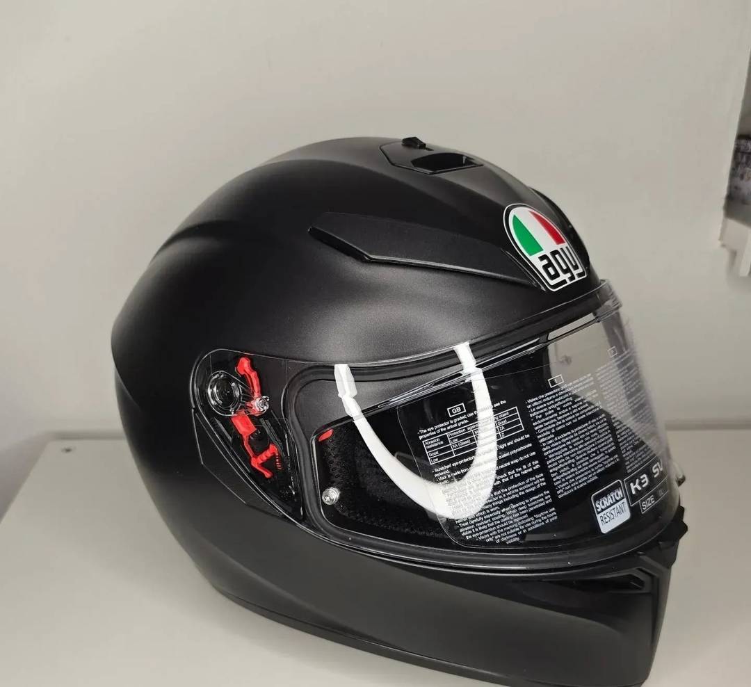Шолом AGV K3 SV Matt Black — інтеграл, сонцезахисний візор, Pinlock, XXL