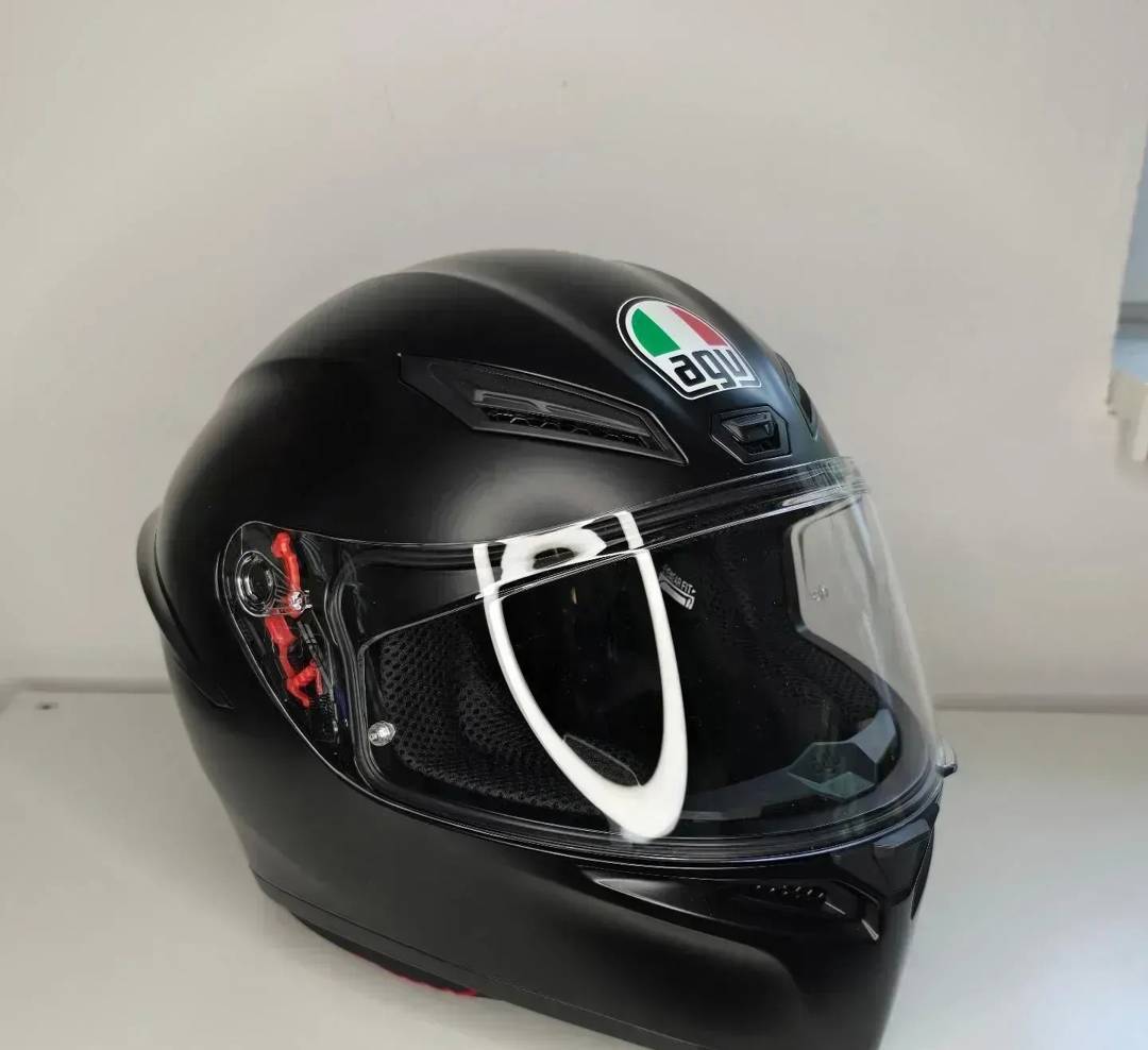 Шолом AGV K1 S — інтеграл, ECE 22.06, матовий чорний, глянцевий чорний і білий
