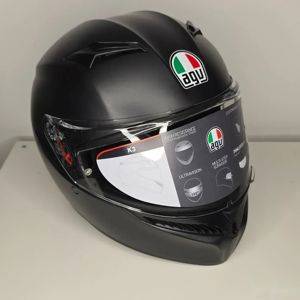 Шолом AGV K3 Matt Black — інтеграл, ECE 22.06, сонцезахисний візор, Pinlock — Beograd