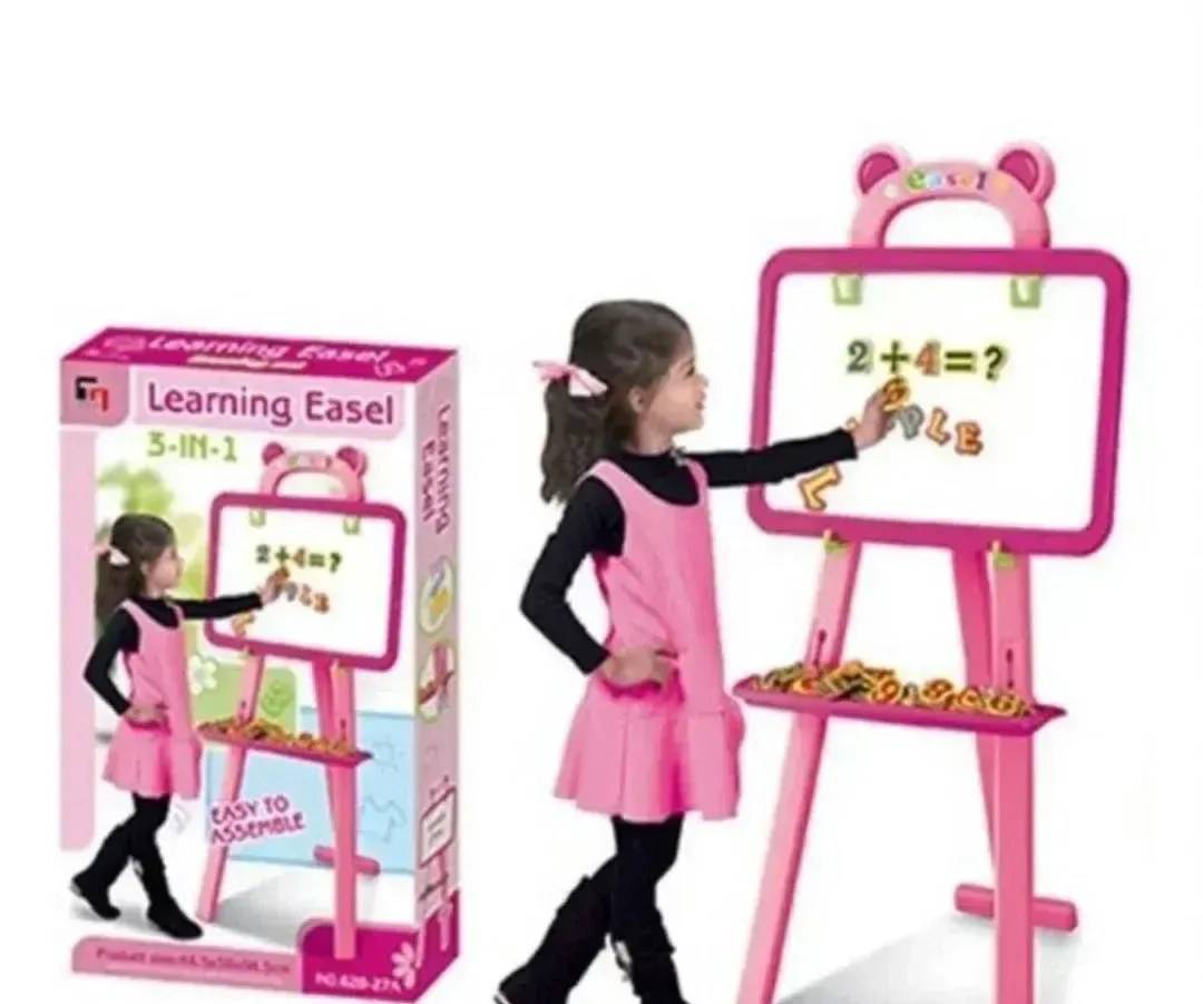 Beidseitige Lerntafel 3-in-1 mit Ständer und Magnetbuchstaben