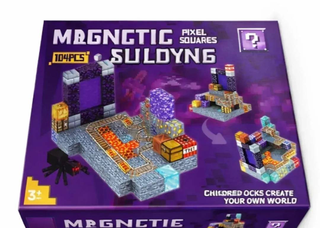 Magnetne kocke Pixel Squares, 104 dela