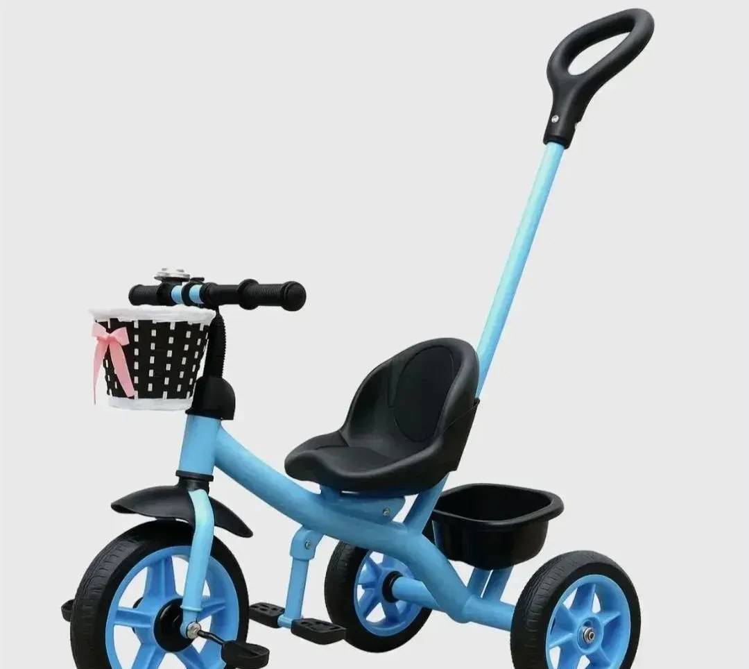 2-in-1-Dreirad mit Schiebestange für Kinder und verstellbarem Sitz