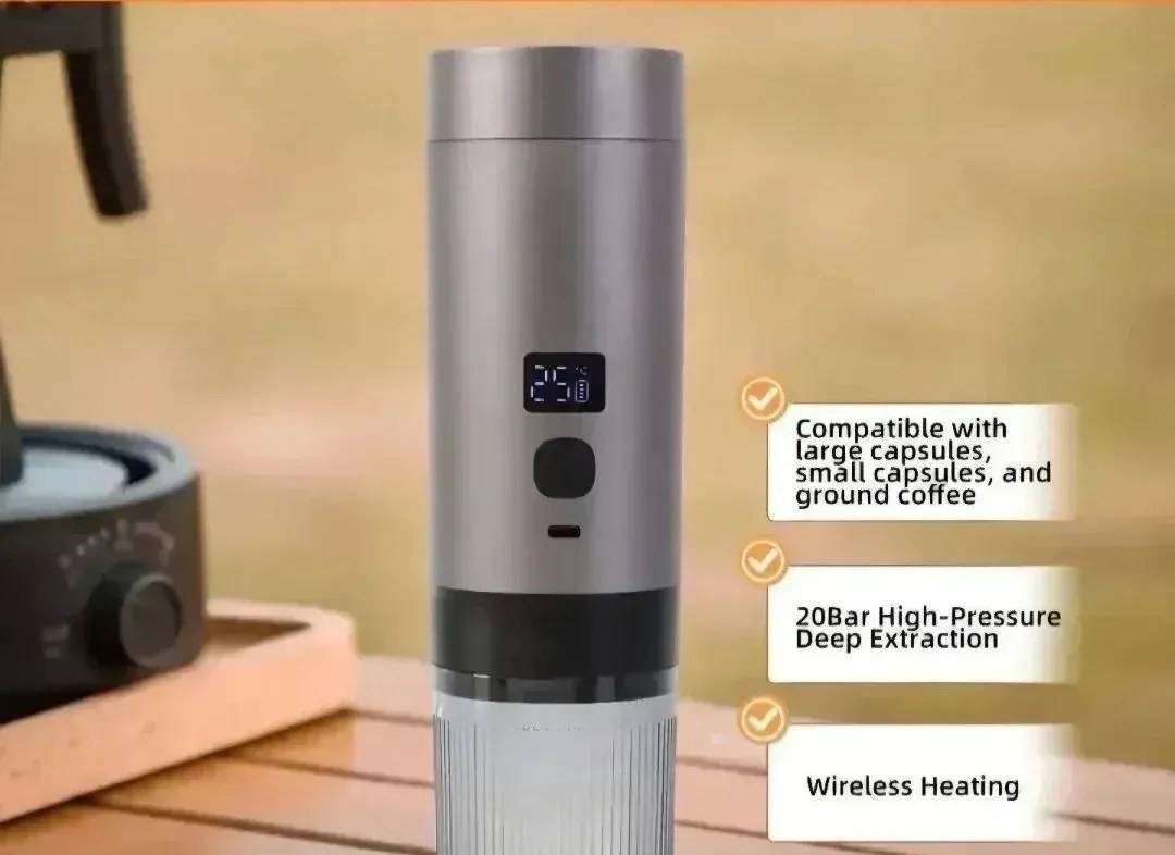 Tragbare Espressomaschine Just Evo 4-in-1 mit USB-C-Ladeanschluss