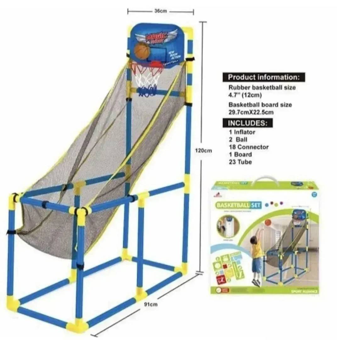 Košarkaški set za decu sa zaštitnom mrežom 120 cm