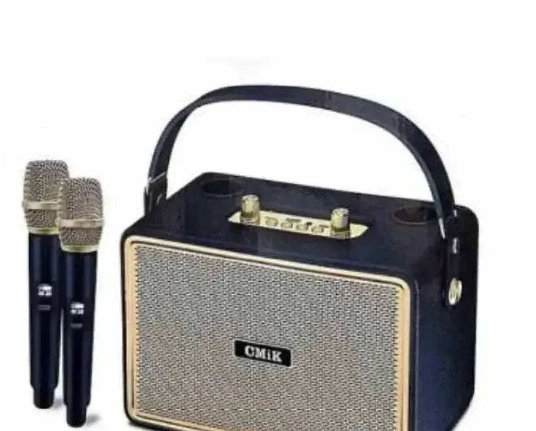Karaoke-Bluetooth-Lautsprecher CMiK MK-4202 mit 2 kabellosen Mikrofonen