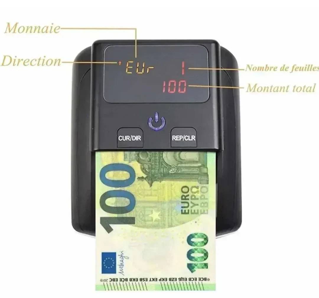 Banknotendetektor mit UV-, MG- und IR-Prüfung