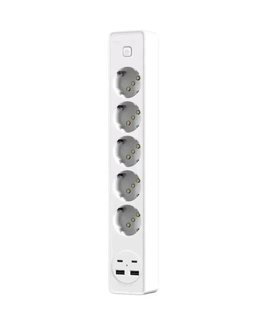 Jortan-Verlängerungskabel mit 2–5 Steckdosen, 2 USB- und 2 USB-C-Anschlüssen