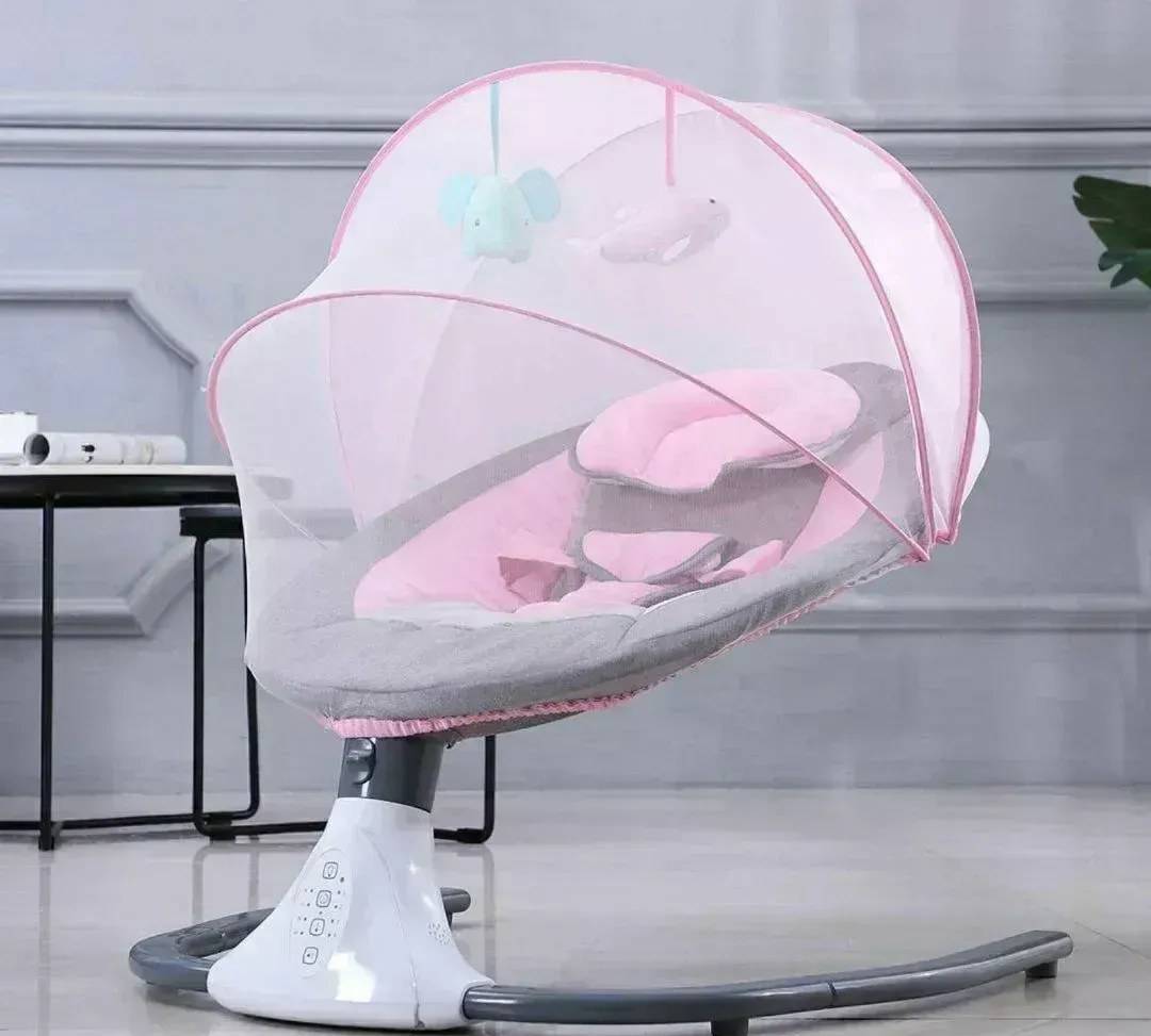 Electric baby swing with remote control and Bluetooth connectivity, up to 20 kg