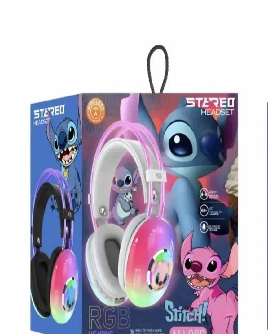 Stitch RGB világító gyerek fejhallgató