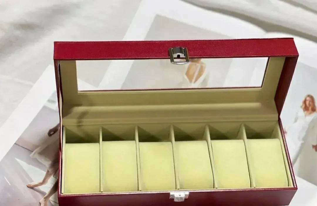 Кутия за часовници със стъклен капак за 6 или 10 часовника